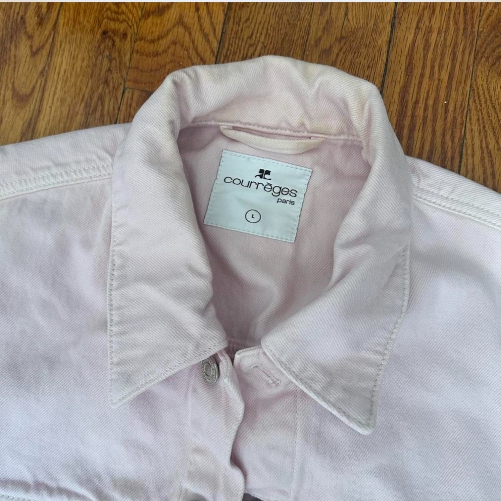 Courrèges Light Pink Jean Jacket - Picture 2 of 5